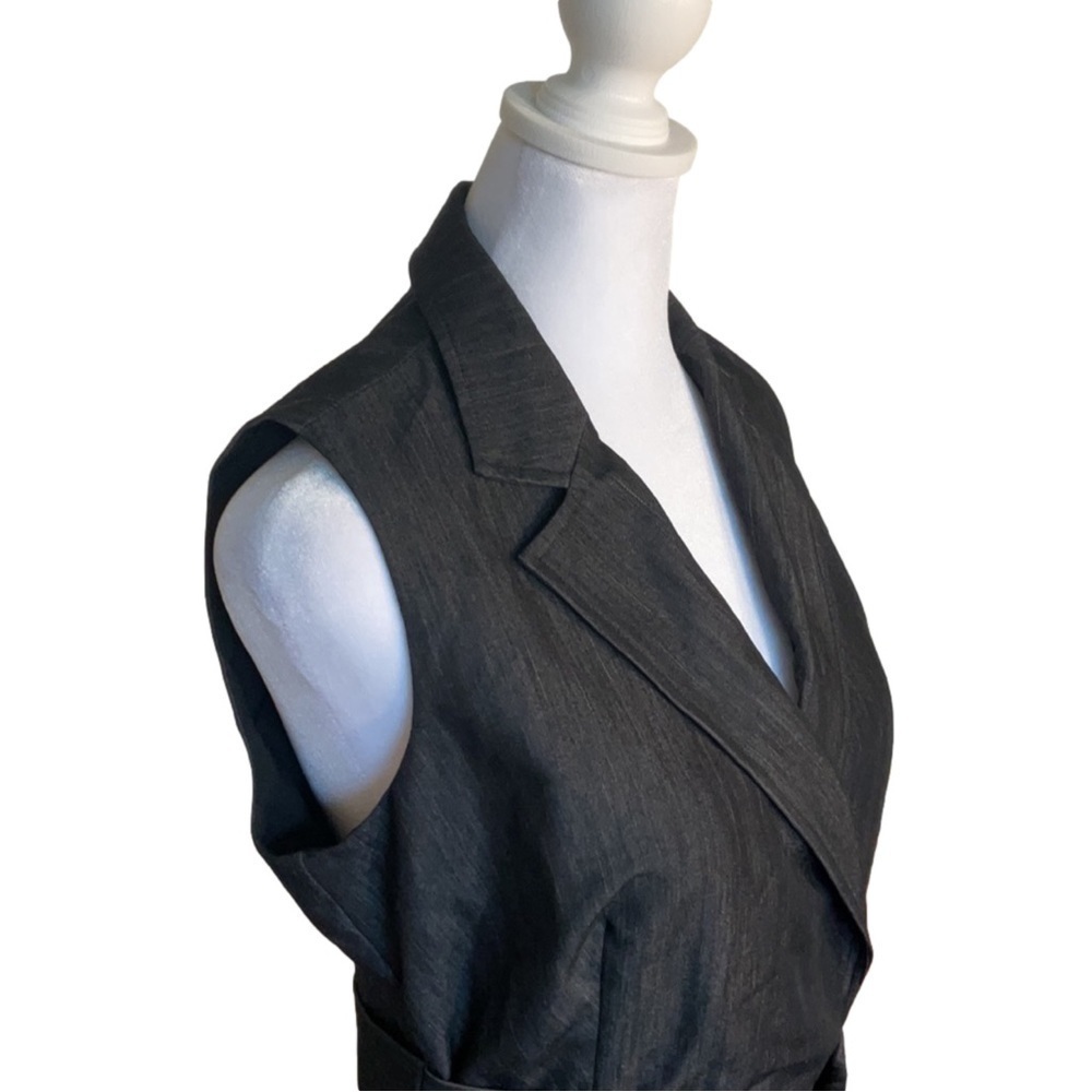 Anne Klein Sleeveless Tie Waist Midi Dress - Picture 7 of 16